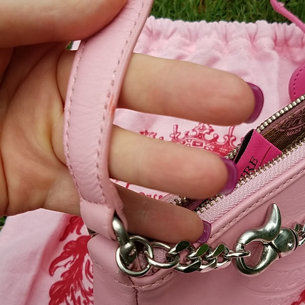 *sold* Juicy Couture pink logo baguette handbag - Picture 7 of 9